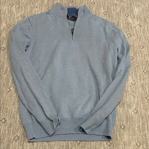 Vineyard Vines Light Blue Zip-Up Sweater